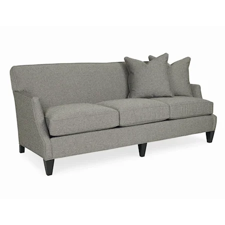 Casual Tight Back Sofa with Accent Pillows